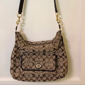 Coach satchel with matching wallet.